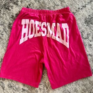 Hoes mad pink biker shorts